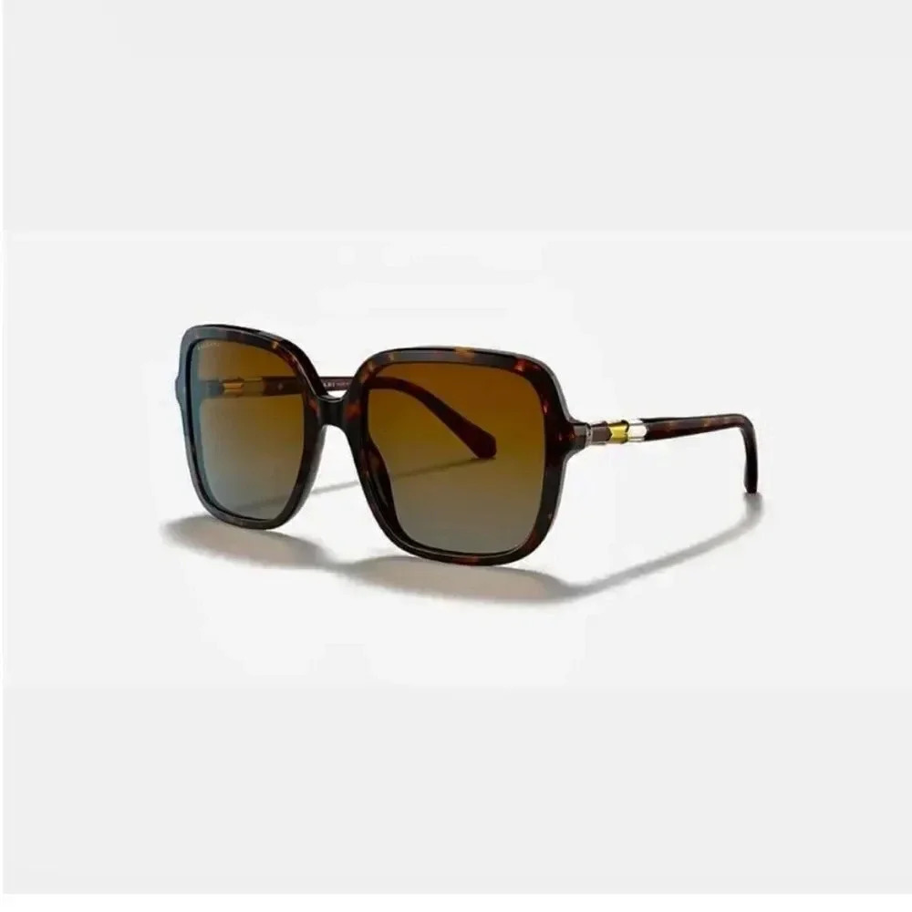NIB AUTHENTIC BVLGARI 504/T5 - HAVANA-POLAR BROWN GRADIENT
OVERSIZED SUNNIES